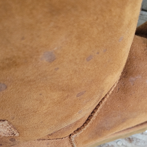 UGG Brown Boots Suede Size 9 Comfy With Bows In Back - Picture 8 of 10